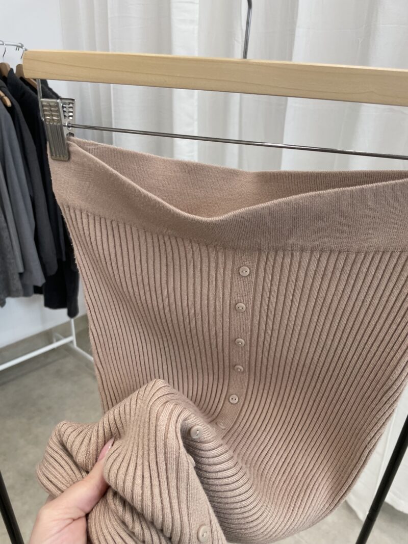 Pletená béžová midi sukně Sinsay vel. UNI - Image 3