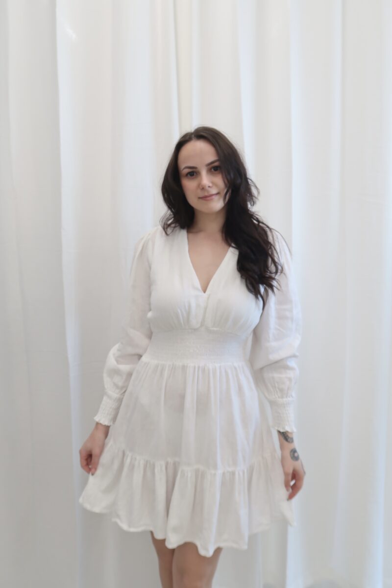 Lněné šaty ZARA 50% len vel.XS, S - Image 4